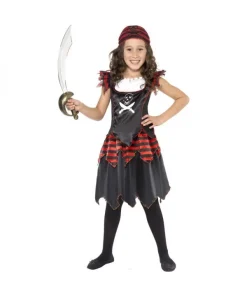 Smiffys Déguisement Fille Pirate Gothique (robe Et Foulard)