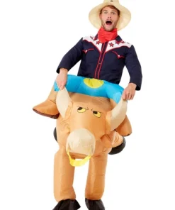 Smiffys Déguisement Gonflable De Cow-boy Sur Un Taureau 7 Smiffys Déguisement Gonflable De Cow-boy Sur Un Taureau -Halloween Soldes Boutique deguisement gonflable de cow boy sur un taureau 3
