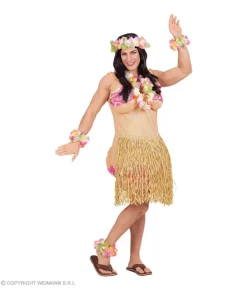 WIDMANN Déguisement Humour Hawaïenne Homme (combinaison Femme Forte Avec Bikini Et Jupe Hula) -Halloween Soldes Boutique deguisement humour hawaienne homme combinaison femme forte avec bikini et jupe hula 2