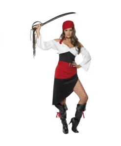 Smiffys Déguisement Jeune Femme Pirate (jupe, Haut, Ceinture Et Foulard)
