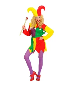 WIDMANN Déguisement Joker Femme (robe, Ceinture, Chapeau)