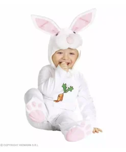 WIDMANN Déguisement Lapin Blanc Bébé (combinaison Avec Tète De Lapin)