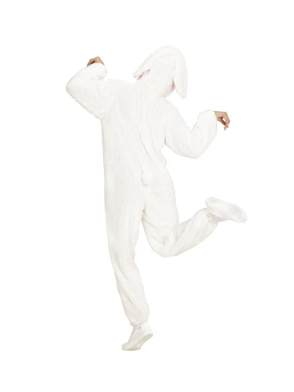 WIDMANN Déguisement Lapin En Peluche Blanc Adulte 4 WIDMANN Déguisement Lapin En Peluche Blanc Adulte – Image 4