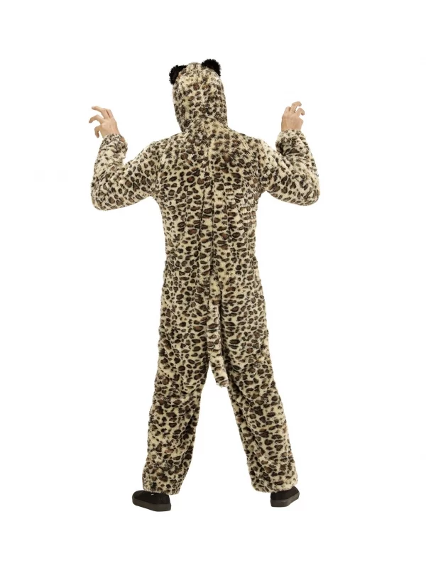 WIDMANN Déguisement Léopard Adulte En Peluche (combinaison à Capuche Avec Masque) 3 WIDMANN Déguisement Léopard Adulte En Peluche (combinaison à Capuche Avec Masque) – Image 3