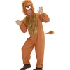 WIDMANN Déguisement Lion Marron, Homme (combinaison, Capuche/masque)