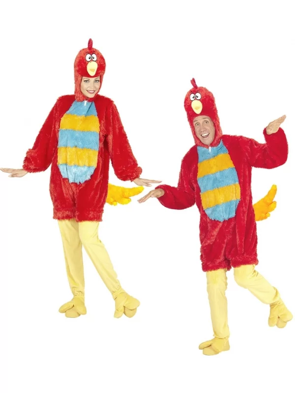 WIDMANN Déguisement Oiseau Rouge Adulte En Peluche 1 WIDMANN Déguisement Oiseau Rouge Adulte En Peluche