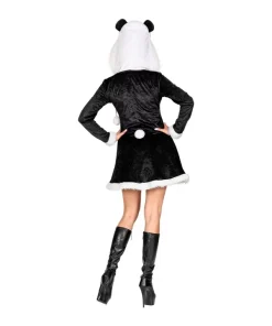 WIDMANN Déguisement Panda Femme Noir Et Blanc (robe Avec Capuche) -Halloween Soldes Boutique deguisement panda femme noir et blanc robe avec capuche 2