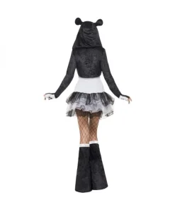 Smiffys Déguisement Panda Femme (robe Tutu Et Bretelles Transparentes, Amovibles, Avec Capuche Animale Et Sur-chausses) -Halloween Soldes Boutique deguisement panda femme robe tutu et bretelles transparentes amovibles avec capuche animale et sur chausses 1
