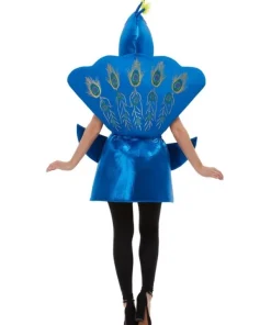 Smiffys Déguisement Paon DELUXE Bleu (tabard Et Capuche) -Halloween Soldes Boutique deguisement paon deluxe bleu tabard et capuche 2