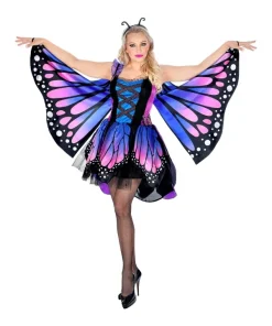 WIDMANN Déguisement Papillon Femme (robe Tutu, Ailes, Antennes)