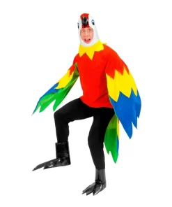 WIDMANN Déguisement Perroquet Adulte (costume, Capuche/masque, Pattes)