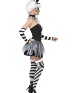 Smiffys Déguisement Pierrot Femme (robe, Ras Du Cou, Chapeau & Manchettes) -Halloween Soldes Boutique deguisement pierrot femme robe ras du cou chapeau manchettes 1