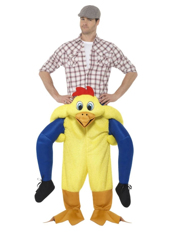 Smiffys Déguisement Piggyback Porté Par Un Poulet 1 Smiffys Déguisement Piggyback Porté Par Un Poulet