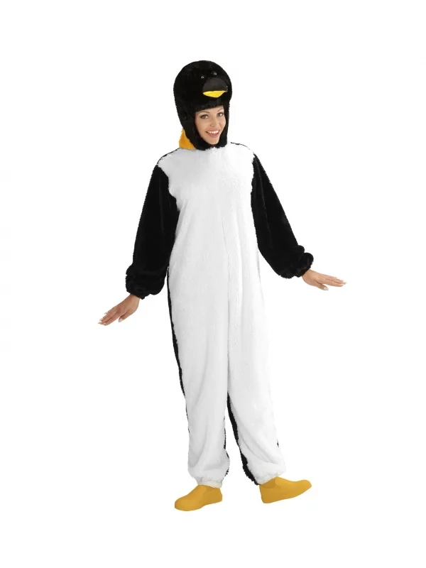 WIDMANN Déguisement Pingouin Peluche Adulte (combinaison à Capuche/masque) 3 WIDMANN Déguisement Pingouin Peluche Adulte (combinaison à Capuche/masque) – Image 3