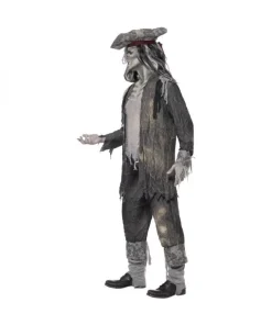 Smiffys Déguisement Pirate Bateau Fantôme Homme (veste - T-shirt, Pantalon, Tricorne) -Halloween Soldes Boutique deguisement pirate bateau fantome homme veste t shirt pantalon tricorne 2