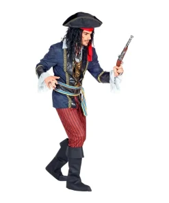 WIDMANN Déguisement Pirate Capitaine Homme (veste Avec Gilet, Chemise, Pantalon, Ceinture, Couvre Bottes, Chapeau) -Halloween Soldes Boutique deguisement pirate capitaine homme veste avec gilet chemise pantalon ceinture couvre bottes chapeau 2