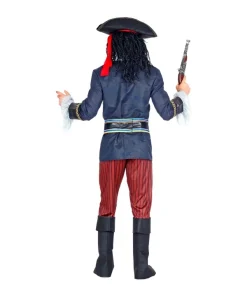 WIDMANN Déguisement Pirate Capitaine Homme (veste Avec Gilet, Chemise, Pantalon, Ceinture, Couvre Bottes, Chapeau) -Halloween Soldes Boutique deguisement pirate capitaine homme veste avec gilet chemise pantalon ceinture couvre bottes chapeau 3