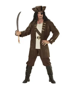 WIDMANN Déguisement Pirate Capitaine Homme (veste, Chemise, Pantalon, Ceinture, Chapeau) -Halloween Soldes Boutique deguisement pirate capitaine homme veste chemise pantalon ceinture chapeau 2