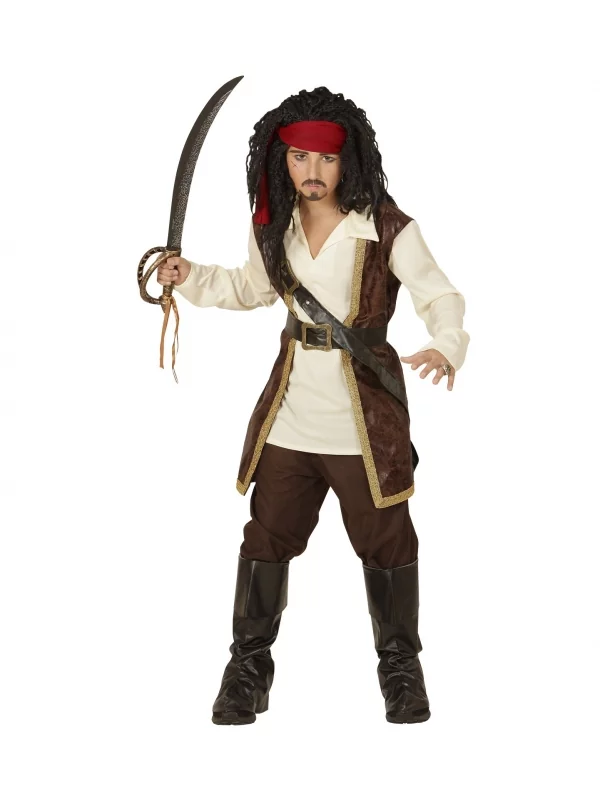 WIDMANN Déguisement Pirate Des Caraïbes Enfant Complet 2 WIDMANN Déguisement Pirate Des Caraïbes Enfant Complet – Image 2
