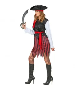 WIDMANN Déguisement Pirate Des Caraïbes Femme Avec Tricorne Et Bandeau - Du S Au XXXL -Halloween Soldes Boutique deguisement pirate des caraibes femme avec tricorne et bandeau du s au xxxl 2