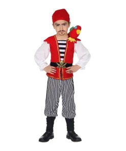 WIDMANN Déguisement Pirate Des Caraïbes Garçon Avec Perroquet