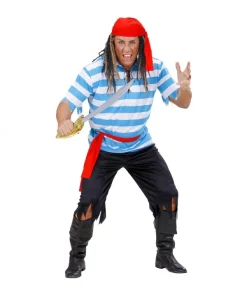 WIDMANN Déguisement Pirate Des Caraïbes Homme (chemise, Pantalon, Ceinture, Bandana) -Halloween Soldes Boutique deguisement pirate des caraibes homme chemise pantalon ceinture bandana 3