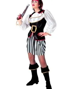 WIDMANN Déguisement Pirate Femme Avec Robe, Surbottes Et Bandeau