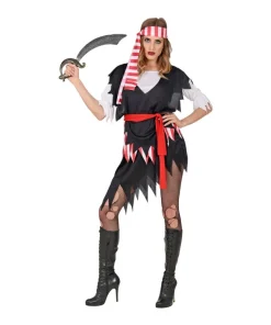 WIDMANN Déguisement Pirate Femme Du S Au XXL (robe, Ceinture, Bandeau)