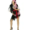 WIDMANN Déguisement Pirate Femme Noir (robe, Ceinture, Bandeau)