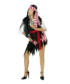 WIDMANN Déguisement Pirate Femme Noir (robe, Ceinture, Bandeau)
