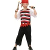 WIDMANN Déguisement Pirate Garçon Rouge Et Noir (la Haut, Le Pantalon, La Bandana, La Ceinture)