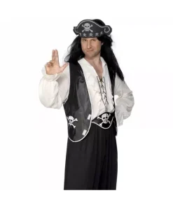 Smiffys Déguisement Pirate Homme (gilet, Chapeau, Ceinture)