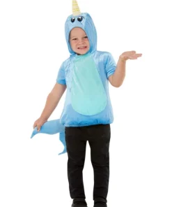 Smiffys Déguisement Poisson Narval Pour Tout-petit, Bleu, Haut à Capuche -Halloween Soldes Boutique deguisement poisson narval pour tout petit bleu haut a capuche 2