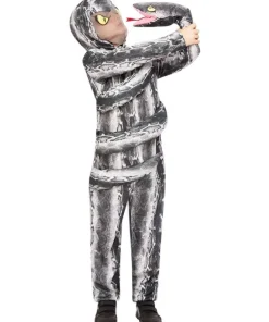 Smiffys Déguisement Serpent, Gris, Enfant (combinaison à Capuche)