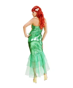WIDMANN Déguisement Sirène Femme Jaune Et Vert (robe) -Halloween Soldes Boutique deguisement sirene femme jaune et vert robe 2