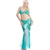 WIDMANN Déguisement Sirène Femme (robe Avec Collier De Perles, Serre-tête Avec Perles)