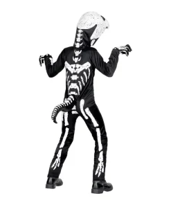 WIDMANN Déguisement Squelette T-rex Enfant (costume Avec Capuche/masque) 6 WIDMANN Déguisement Squelette T-rex Enfant (costume Avec Capuche/masque) -Halloween Soldes Boutique deguisement squelette t rex enfant costume avec capuche masque 2