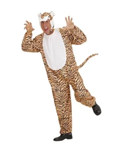WIDMANN Déguisement Tigre Peluche Adulte (combinaison Avec Capuche/masque) 4 WIDMANN Déguisement Tigre Peluche Adulte (combinaison Avec Capuche/masque) -Halloween Soldes Boutique deguisement tigre peluche adulte combinaison avec capuche masque 1