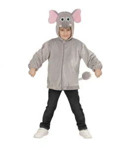 WIDMANN Déguisement Veste Peluche à Capuche Avec Tête D'éléphant