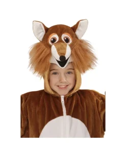 WIDMANN Déguisement Veste Peluche à Capuche Avec Tête De Lion -Halloween Soldes Boutique deguisement veste peluche a capuche avec tete de lion 3