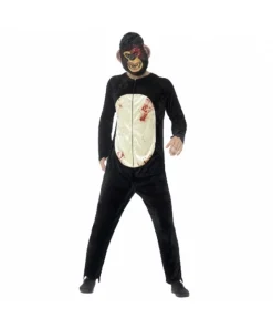 Smiffys Déguisement Zombie Singe Luxe Adulte (combinaison, Masque EVA)