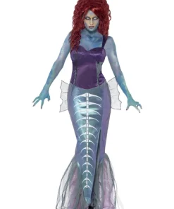 Smiffys Déguisement Zombie Sirène (haut & Jupe Queue De Poisson) -Halloween Soldes Boutique deguisement zombie sirene haut jupe queue de poisson 1