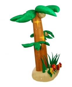 WIDMANN Ensemble De 3 Palmiers Géants, Gonflables Et Lumineux - 2.40 M -Halloween Soldes Boutique ensemble de 3 palmiers geants gonflables et lumineux 240 m 2