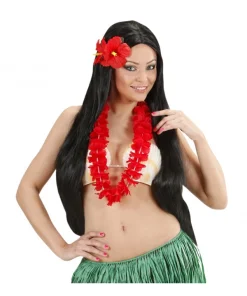 WIDMANN Epingle à Cheveux Hawaïenne Avec 2 Hibiscus Rouges -Halloween Soldes Boutique epingle a cheveux hawaienne avec 2 hibiscus rouges 1