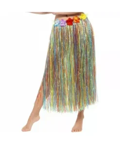 Smiffys Jupe Hawaïenne Hula Multicolore Avec Fleurs
