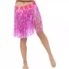 Smiffys Jupe Hawaïenne Hula Rose Fluo Avec Fleurs