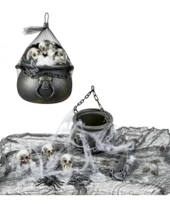 WIDMANN Kit De Décoration Halloween (chaudron, Crânes, Toile D'araignée Et Plus) -Halloween Soldes Boutique kit de decoration halloween chaudron cranes toile d araignee et plus 2