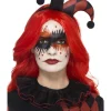 Smiffys Kit Maquillage Arlequin (Peinture Visage, Faux-cils, Bijoux Autocollants, Applicateur)