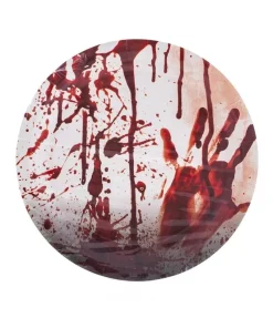 ESPA - Funny Fashion Lot De 8 Assiettes Blanches Tachées De Sang Pour Halloween