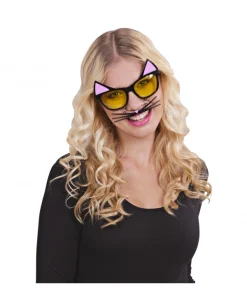 WIDMANN Lunettes De Chat Avec Moustache -Halloween Soldes Boutique lunettes de chat avec moustache 3